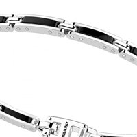 Bracelet Zancan Homme Ceramik 925 in Argent KXB043-N - KXB043-N